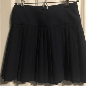 Aqua pleated skirt